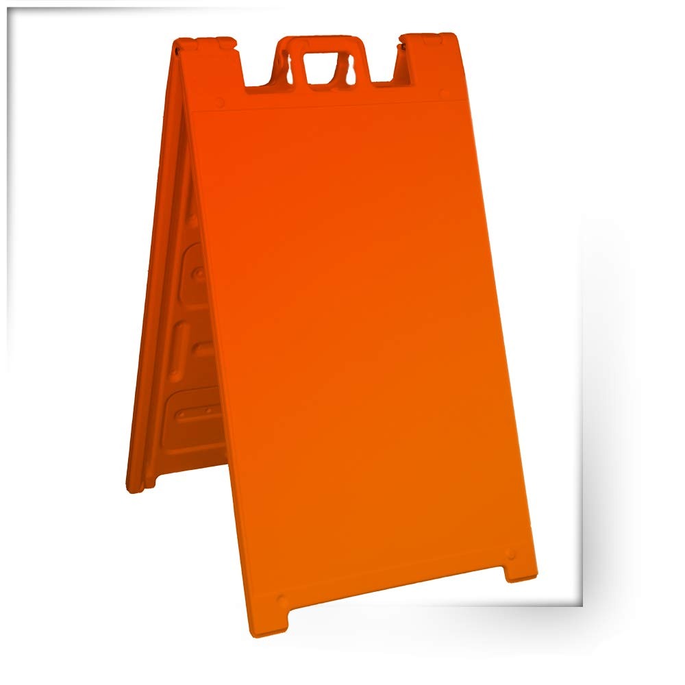 Orange Plasticade Sandwich Board