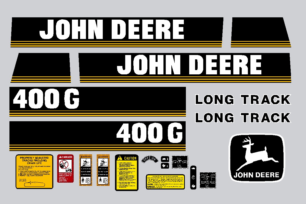 Deere Track Dozers 400G Decal Packages