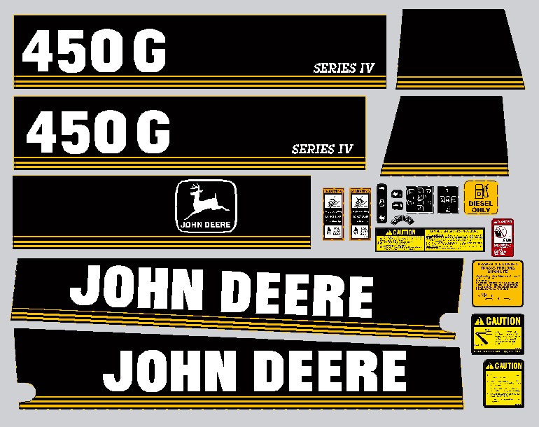 Deere Track Dozers 450G IV Decal Packages