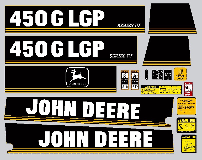 Deere Track Dozers 450G IV Decal Packages