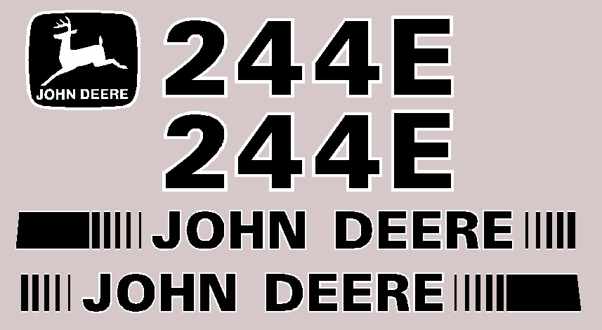 Deere Wheel Loaders 244E Decal Packages