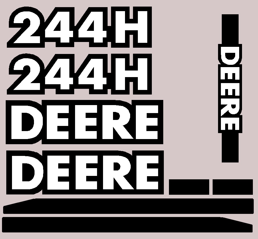 Deere Wheel Loaders 244H Decal Packages