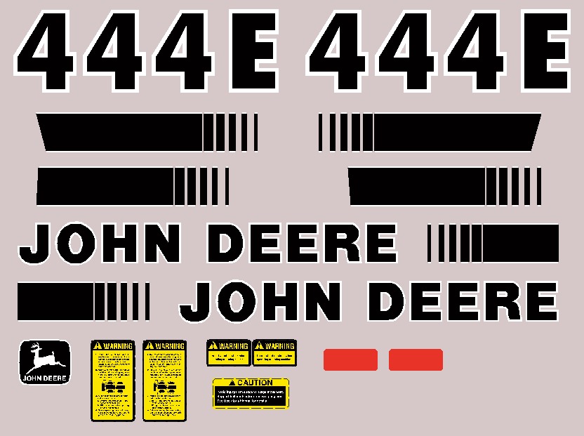 Deere Wheel Loaders 444E Decal Packages