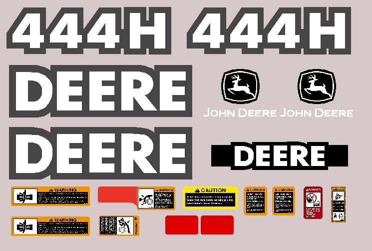 Deere Wheel Loaders 444H Decal Packages