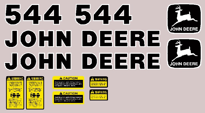 Deere Wheel Loaders 544 Decal Packages