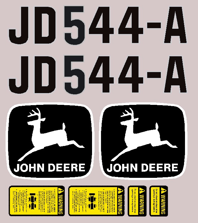 Deere Wheel Loaders 544A Decal Packages