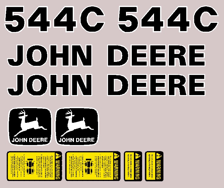 Deere Wheel Loaders 544C Decal Packages