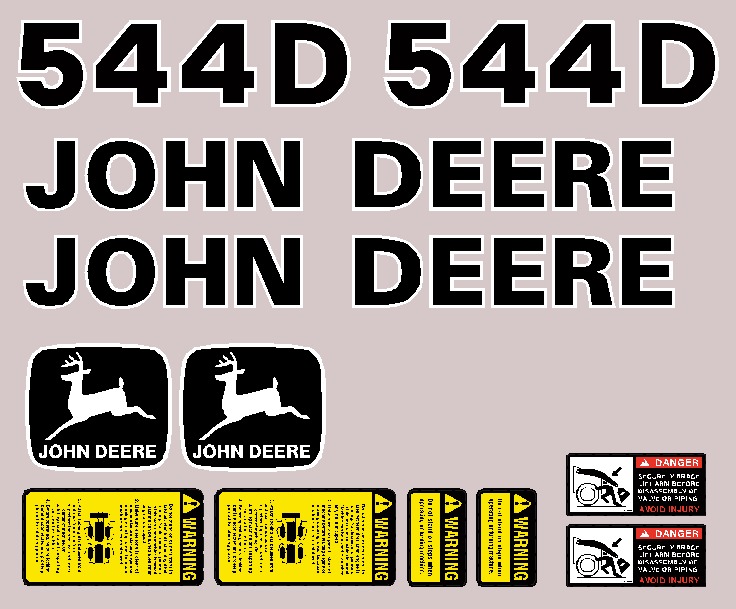 Deere Wheel Loaders 544D Decal Packages
