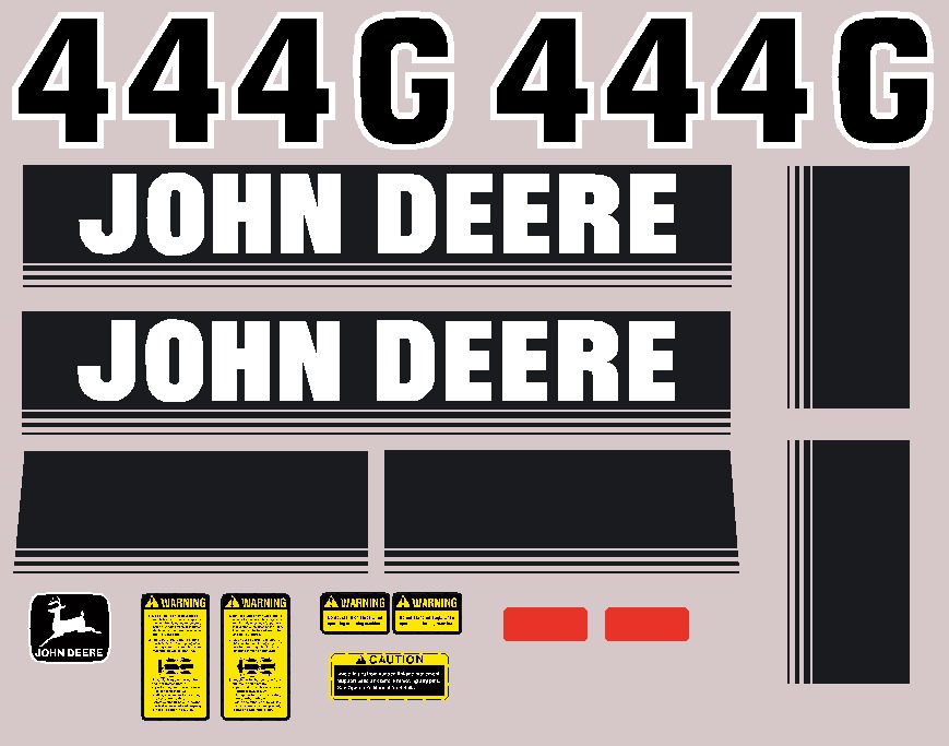 Deere Wheel Loaders 444G Decal Packages