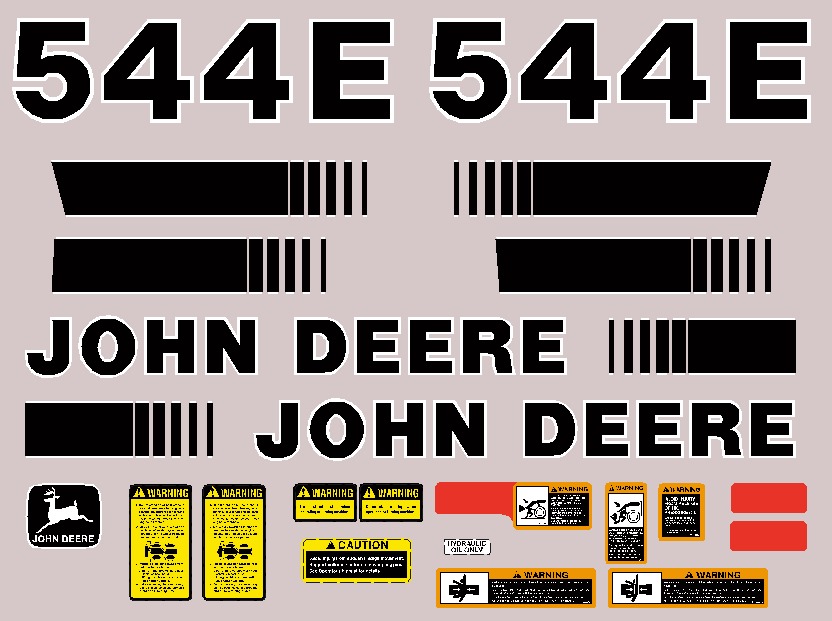 Deere Wheel Loaders 544E Decal Packages