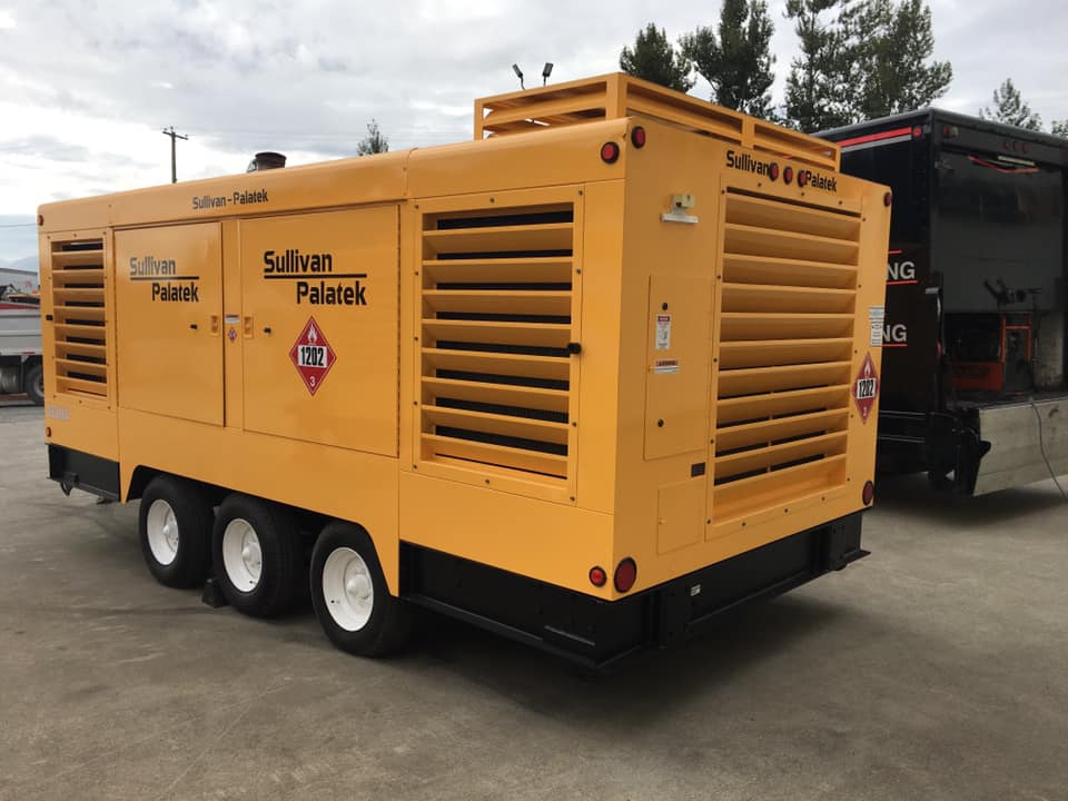 Sullivan Palatek Air Compressor D1600HAF Decal Packages