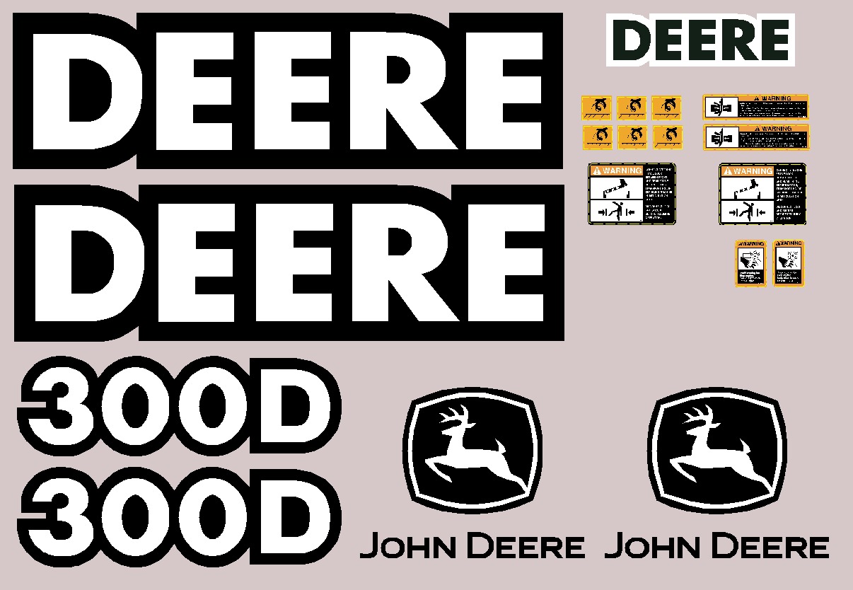 Deere Rock Truck 300D Decal Packages