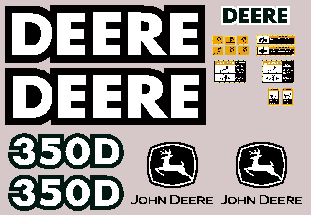 Deere Rock Truck 350D Decal Packages