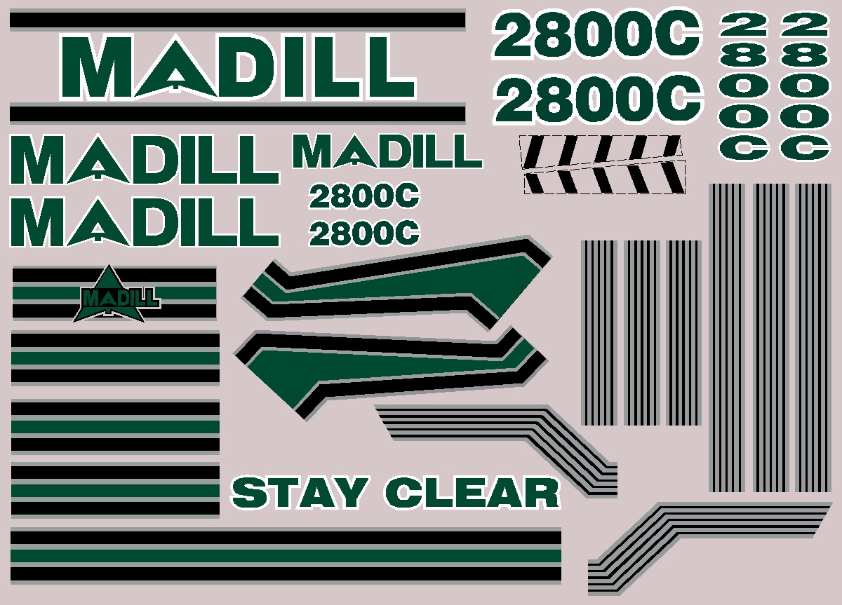 Madill Forestry 2800C Decal Packages