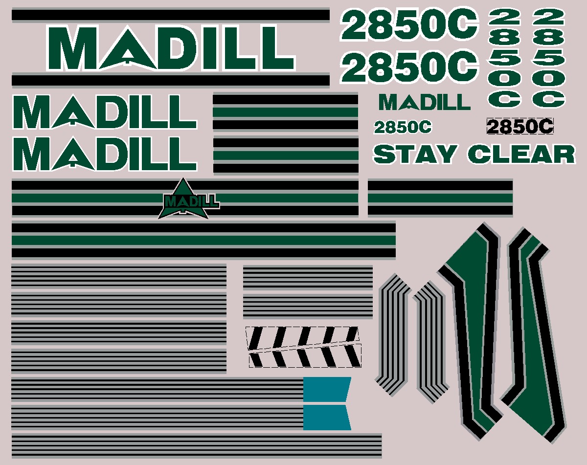 Madill Forestry 2850C Decal Packages