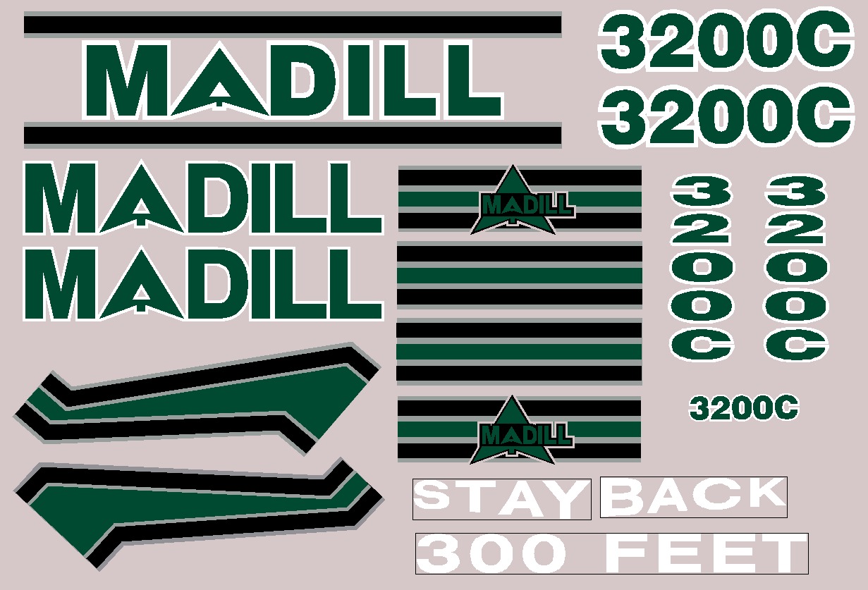Madill Forestry 3200C Decal Packages