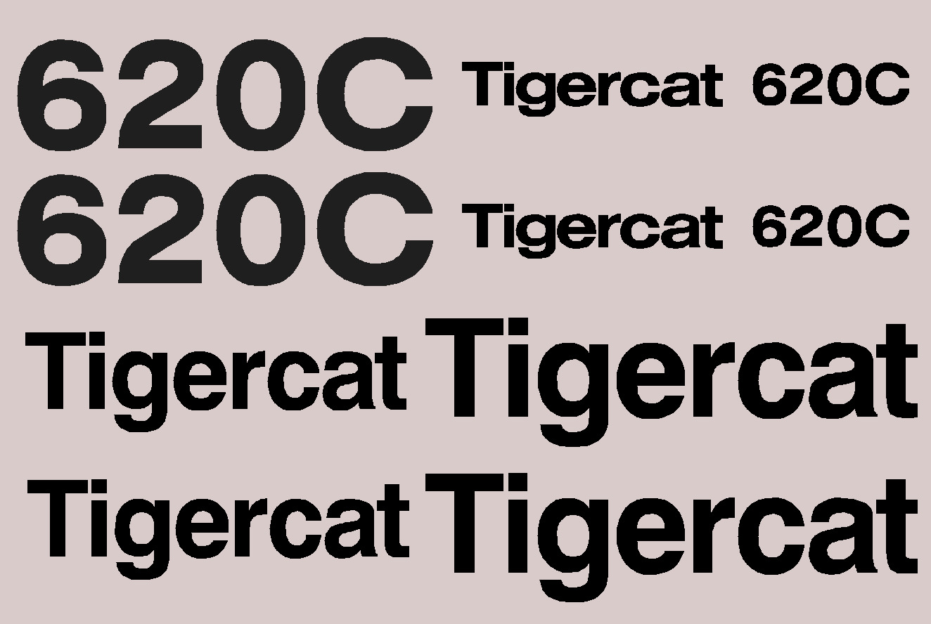 Tigercat Forestry 620C Decal Packages