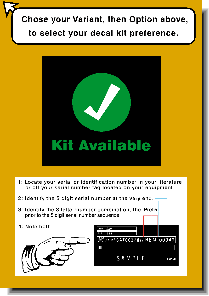 Cat Track Dozers D6T XL Decal Packages