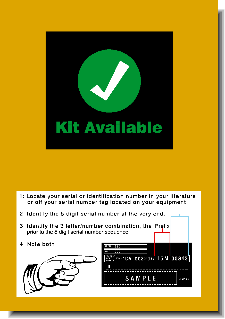 Cat Loader Backhoes 434E Decal Packages