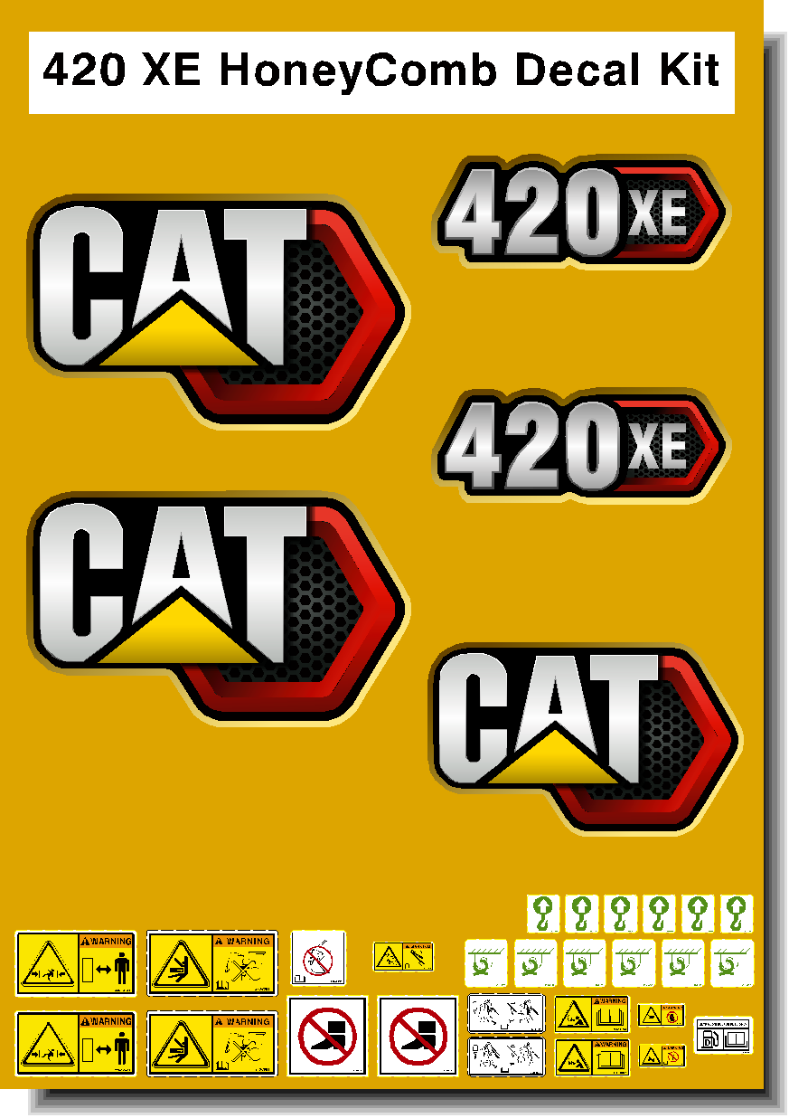 Cat Loader Backhoes 420 XE Decal Packages