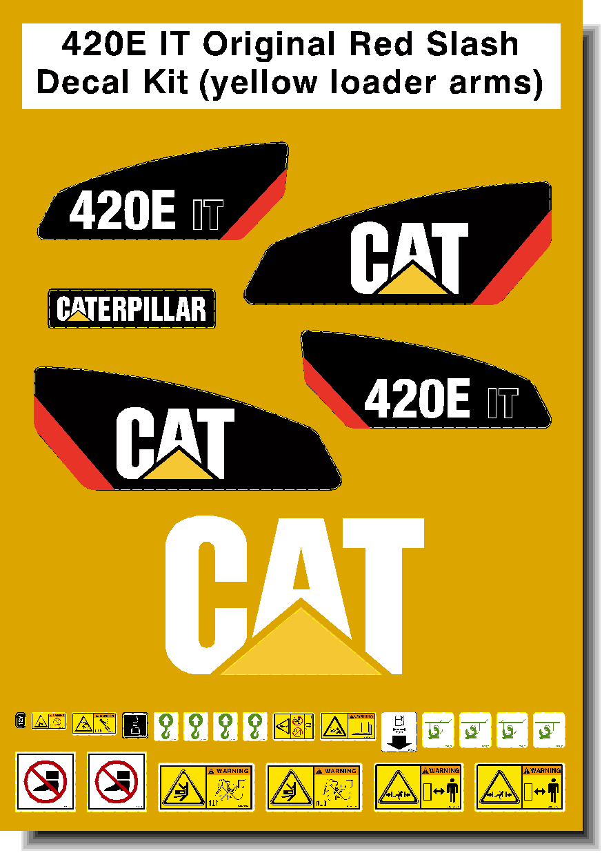 Cat Loader Backhoes 420E IT Decal Packages