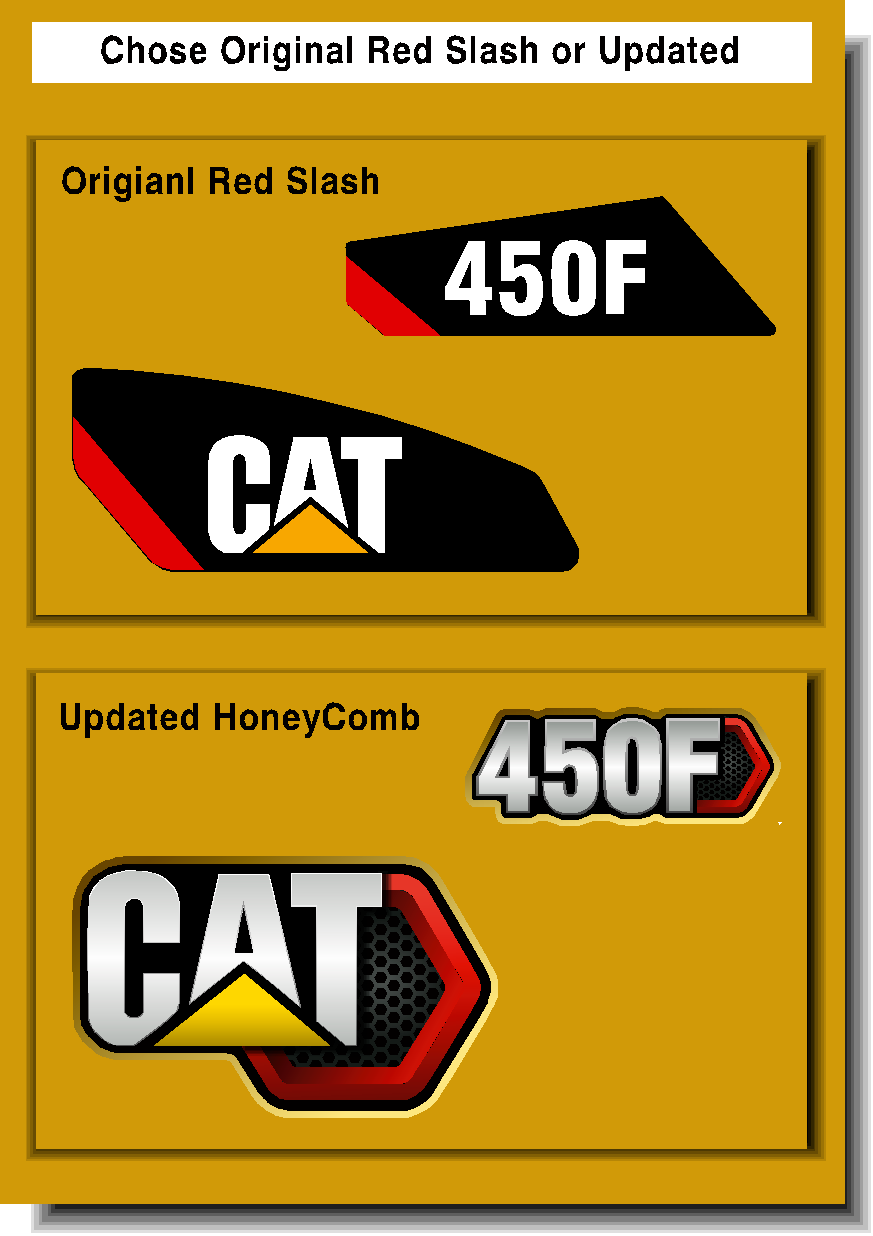 Cat Loader Backhoes 450F Decal Packages