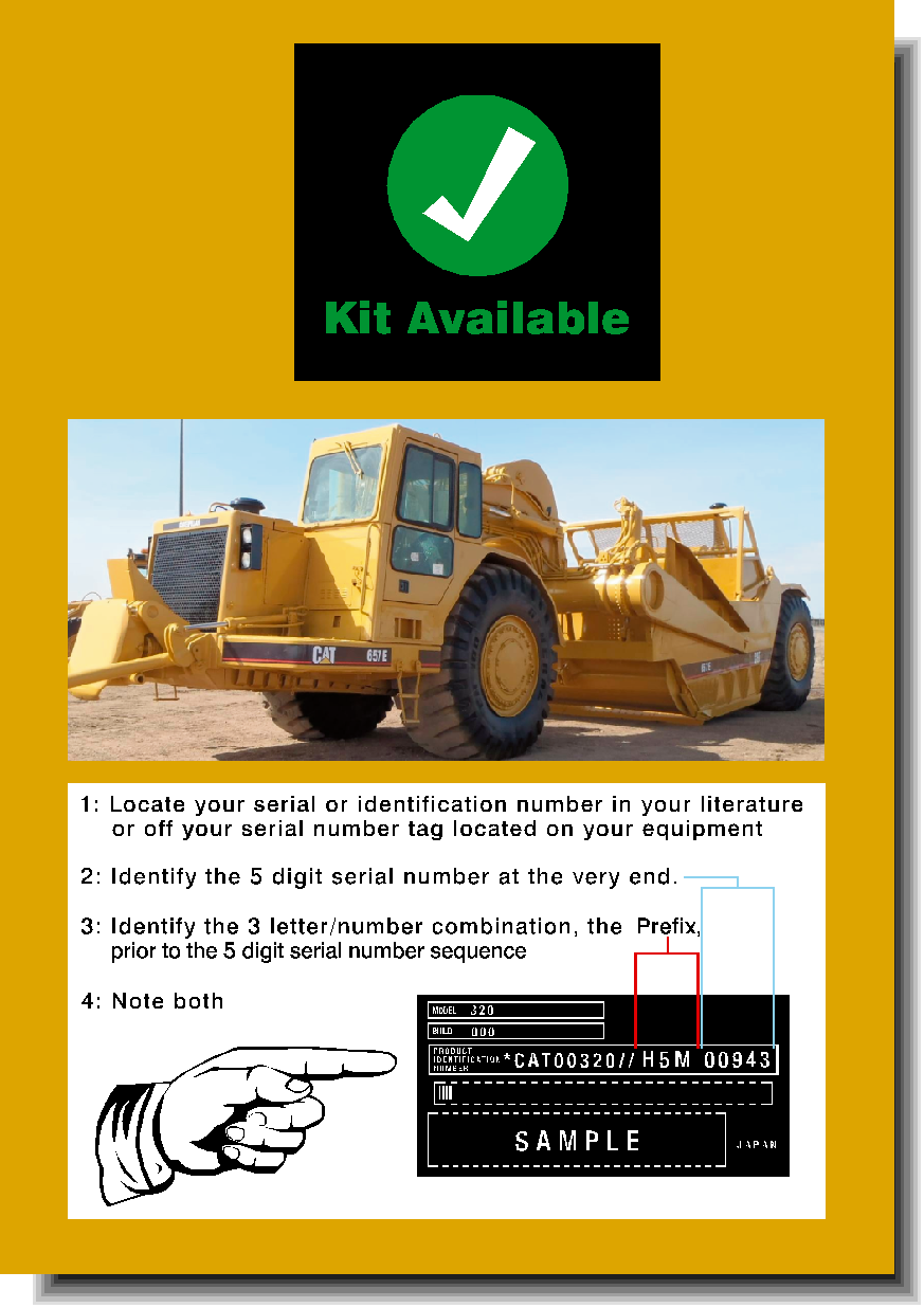 Cat Scraper 657E Decal Packages