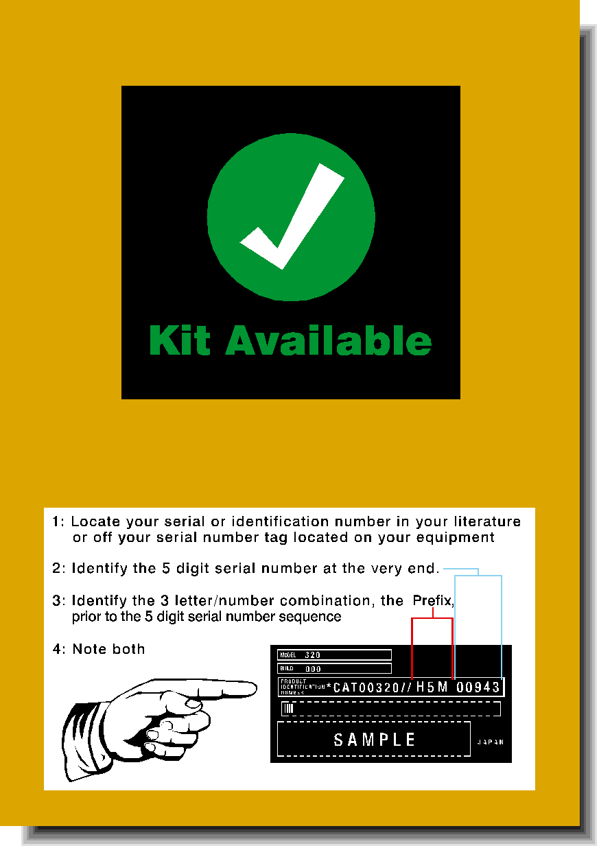 Cat Excavator 320C L Decal Packages
