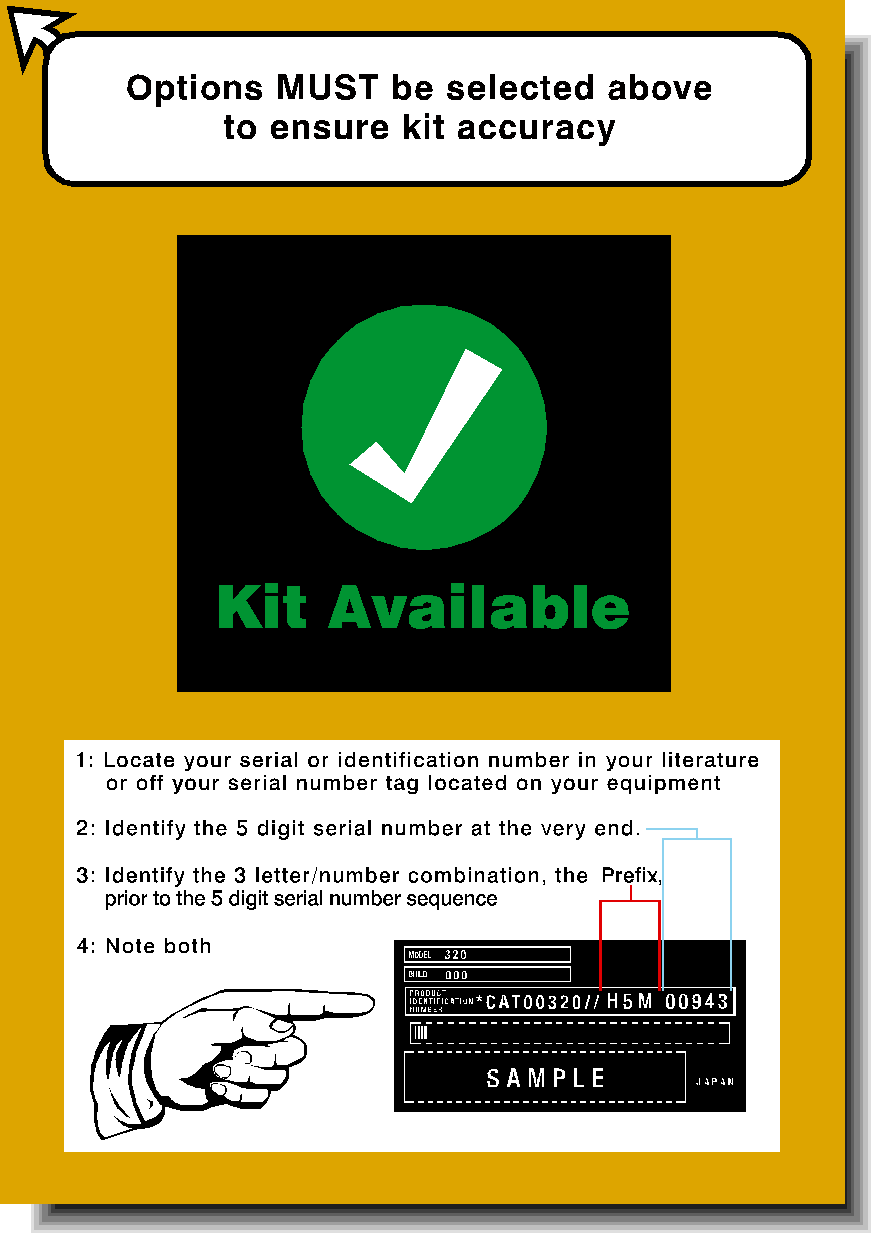 Cat Excavator 315 Decal Packages